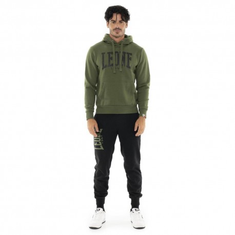 Leone Tuta Sportiva Con Cappuccio Big Logo Verde Uomo