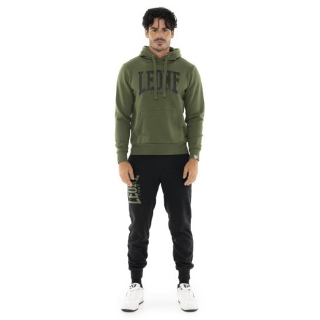 Leone Tuta Sportiva Con Cappuccio Big Logo Verde Uomo