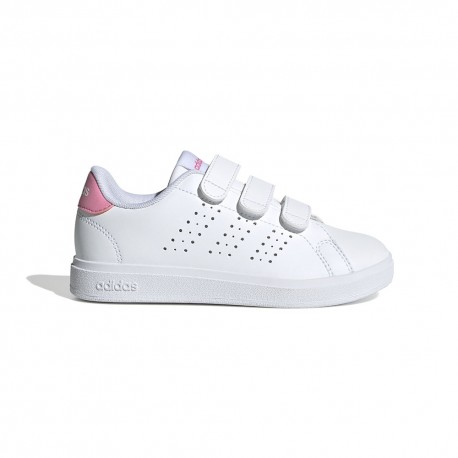 Adidas Advantage Base 2.0 Cf Ps Bianco Rosa - Sneakers Bambina