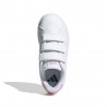 Adidas Advantage Base 2.0 Cf Ps Bianco Rosa - Sneakers Bambina