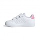 Adidas Advantage Base 2.0 Cf Ps Bianco Rosa - Sneakers Bambina