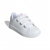Adidas Advantage Base 2.0 Cf Ps Bianco Rosa - Sneakers Bambina