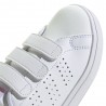Adidas Advantage Base 2.0 Cf Ps Bianco Rosa - Sneakers Bambina