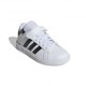 Adidas Grand Court 2.0 El Ps Bianco Nero - Sneakers Bambino