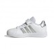 Adidas Grand Court 2.0 El Ps Bianco Argento - Sneakers Bambino
