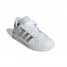 Adidas Grand Court 2.0 El Ps Bianco Argento - Sneakers Bambino