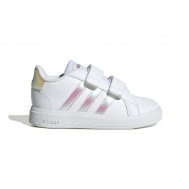 Adidas Grand Court 2.0 Cf I Td Bianco Lilla - Sneakers Bambina