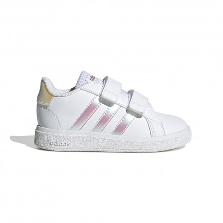 Adidas Grand Court 2.0 Cf I Td Bianco Lilla - Sneakers Bambina