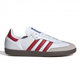 Adidas Originals Samba Og Bianco Scarlet - Sneakers Uomo