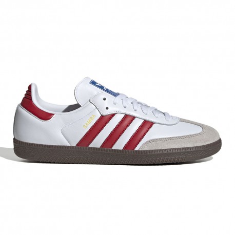 Adidas Originals Samba Og Bianco Scarlet - Sneakers Uomo