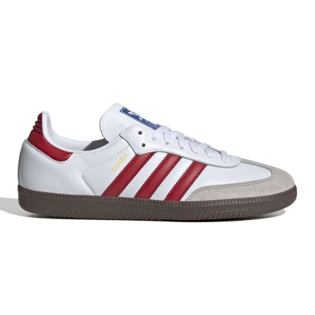 Adidas Originals Samba Og Bianco Scarlet - Sneakers Uomo