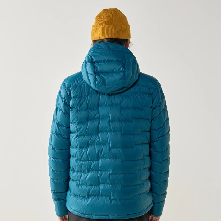 Haglofs Giacca Piuma Roc Flash Down Hood Deep Teal Uomo
