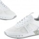 Ea7 Emporio Armani Laces Bianco Argento - Sneakers Donna