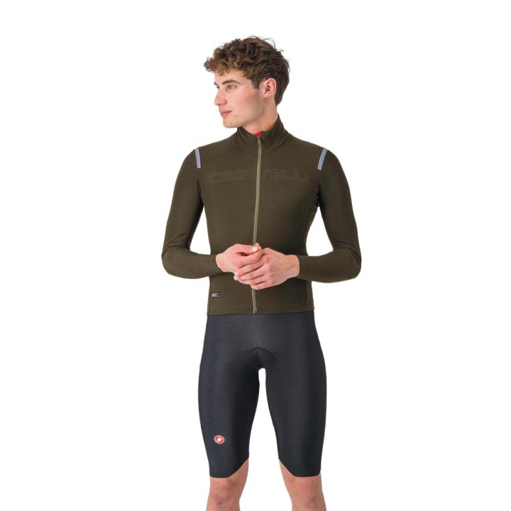 Castelli Salopette Ciclismo Pantaloncini Ciclismo Omloop Thermal Nero Uomo