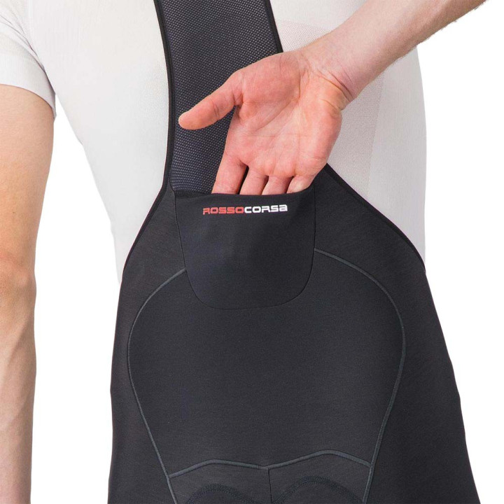 Castelli Salopette Ciclismo Pantaloncini Ciclismo Omloop Thermal Nero Uomo