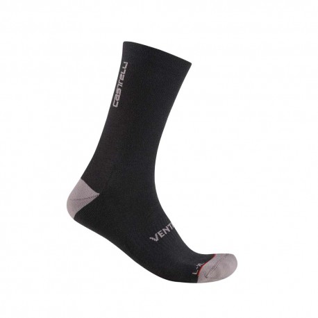 Castelli Calze Ciclismo Venti Soft Merino Nero Uomo L/XL