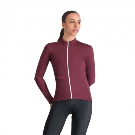 Sportful Maglia Ciclismo Thermal Classic Deep Bordeaux Donna