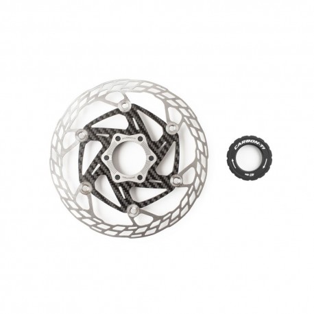 Carbon-Ti Freni A Disco Bici Da Corsa X-Rotor Steel Carb 3 Cl 160Mm Uomo