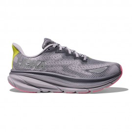 Hoka Clifton 9 GORE-TEX Grigio Skies Foggy Grigio - Scarpe Running Donna