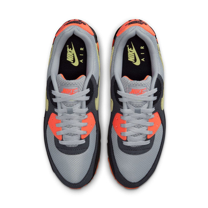 Nike Air Max 90 Mesh Grigio Limelight - Sneakers Uomo