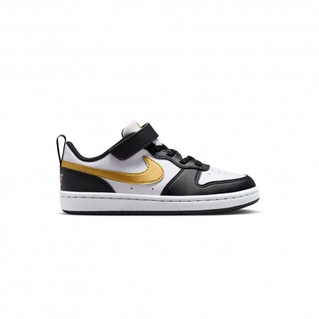 Nike Borough Low Recraft Ps Nero Oro Wht - Sneakers Bambino
