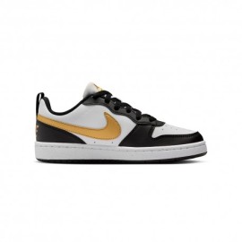 Nike Borough Low Recraft Gs Nero Oro Wht - Sneakers Bambino