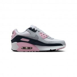 Nike Max 90 Ltr Gs Bianco Grigio Rosa - Sneakers Bambino