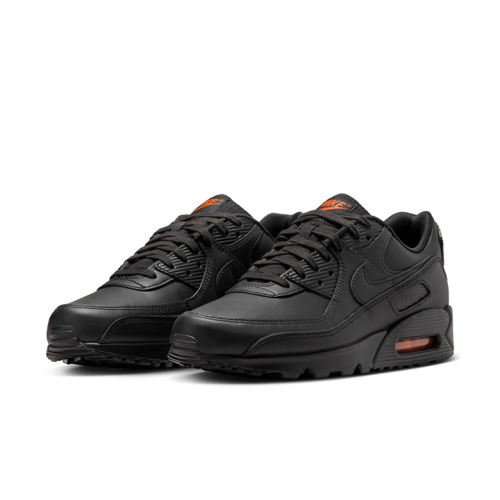 Nike Air Max 90 Mesh Nero Arancio - Sneakers Uomo