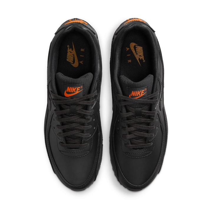 Nike Air Max 90 Mesh Nero Arancio - Sneakers Uomo