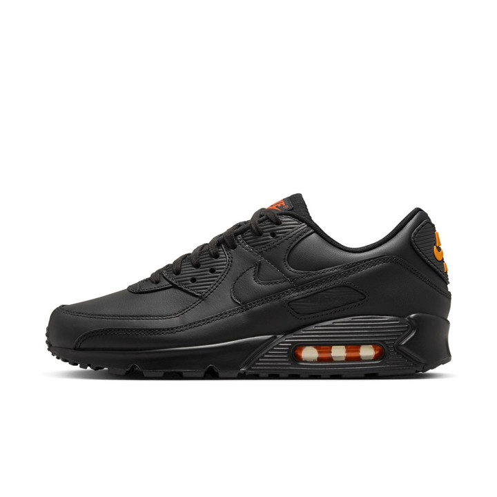 Nike Air Max 90 Mesh Nero Arancio - Sneakers Uomo