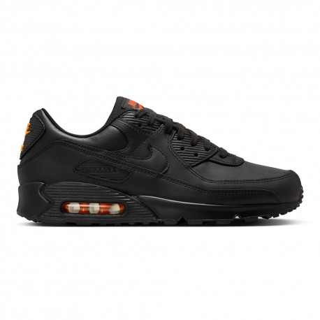 Nike Air Max 90 Mesh Nero Arancio - Sneakers Uomo
