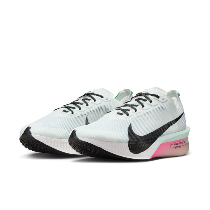 Nike Air Zoom Vaporfly 4 Bianco Nero-Hyper Rosa - Scarpe Running Donna