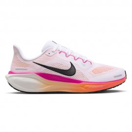 Nike Pegasus 41 Bianco Nero-Fire Rosa - Scarpe Running Donna