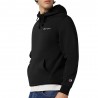 Champion Felpa Con Cappuccio Logo Piccolo Nero Uomo