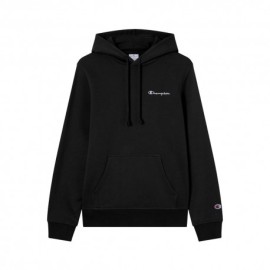 Champion Felpa Con Cappuccio Logo Piccolo Nero Uomo