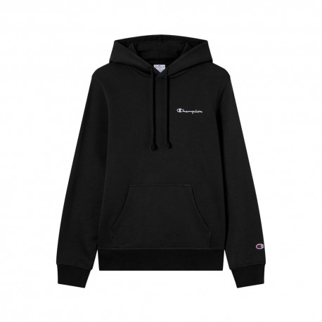 Champion Felpa Con Cappuccio Logo Piccolo Nero Uomo