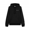 Champion Felpa Con Cappuccio Logo Piccolo Nero Uomo