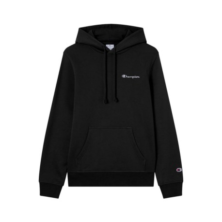 Champion Felpa Con Cappuccio Logo Piccolo Nero Uomo
