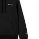 Champion Felpa Con Cappuccio Logo Piccolo Nero Uomo