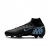 Nike Mercurial Superfly 10 Pro Fg Nero Ice Blue - Scarpe Da Calcio Uomo