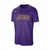 Nike T-Shirt Nba Basket Lakers Viola Giallo Uomo