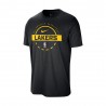 Nike T-Shirt Nba Basket Lakers Nero Giallo Uomo