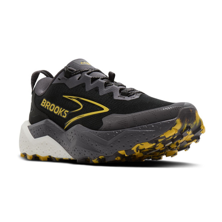 Brooks Ghost Trail Grigio Giallo Azzurro - Scarpe Trail Running Donna