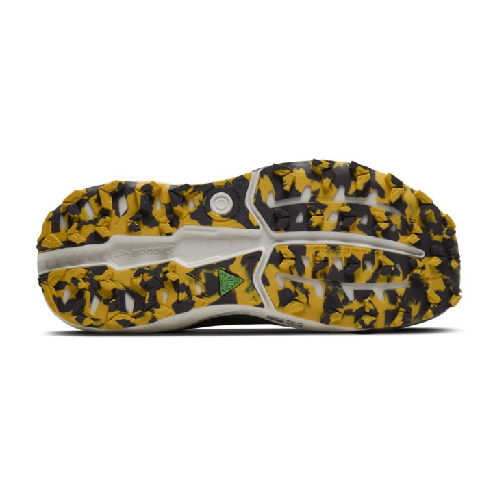 Brooks Ghost Trail Grigio Giallo Azzurro - Scarpe Trail Running Donna