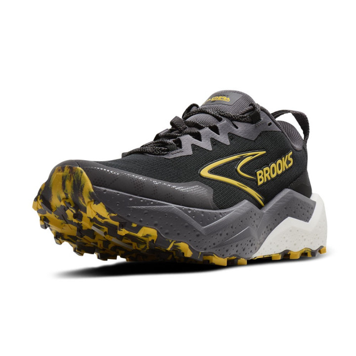 Brooks Ghost Trail Grigio Giallo Azzurro - Scarpe Trail Running Donna