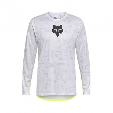 Fox Maglia Mtb Ranger Ls Lunar Bianco Uomo