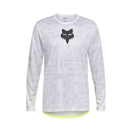 Fox Maglia Mtb Ranger Ls Lunar Bianco Uomo
