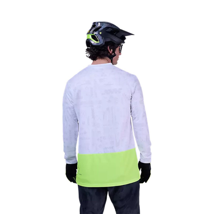 Fox Maglia Mtb Ranger Ls Lunar Bianco Uomo