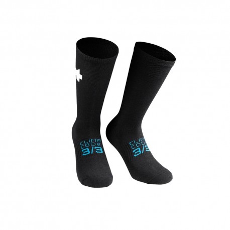 Assos Calze Ciclismo Winter P1 Nero Series Uomo