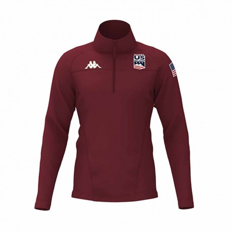 Kappa 8CENTO 818 Usa Bordeaux - Pile Uomo